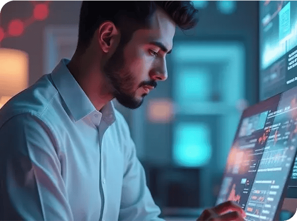 Experto en Marketing analizando datos